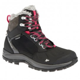Botas de senderismo en la nieve mujer SH500 active cálidas e impermeables negro-DeportesyEjercicio- Calzado