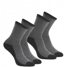 2 pares de calcetines de campismo largos adulto Arpenaz 50 gris-DeportesyEjercicio- Calzado