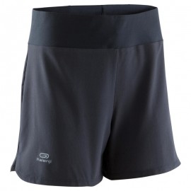 SHORT ATLETISMO MUJER RUN DRY NEGRO-DeportesyEjercicio- Productos para iniciar tu depor