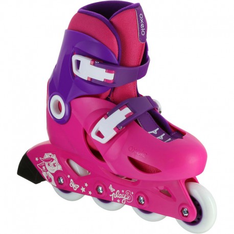 Patines para niños PLAY3 rosa morado-DeportesyEjercicio- Productos para iniciar tu depor