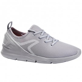 Tenis de caminata deportiva mujer PW 100 gris-DeportesyEjercicio- Marcha deportiva