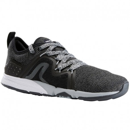 Tenis de caminata deportiva mujer PW 540 Flex-H+ negras-DeportesyEjercicio- Marcha deportiva