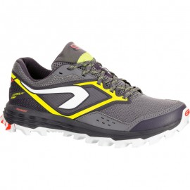 TENIS DE TRAIL KIPRUN TRAIL XT7 MUJER GRIS AMARILLO-DeportesyEjercicio- Running, Trail