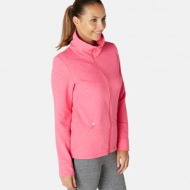 Sudadera Training mujer 500 Rosa jaspeado-DeportesyEjercicio- Ropa para mujer