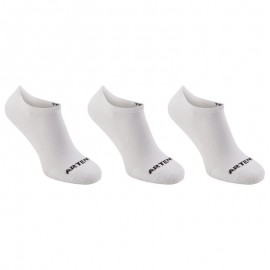 CALCETINES DE DEPORTES DE RAQUETA RS 100 ADULTO x 3 CORTOS BLANCO-DeportesyEjercicio- Accesorios