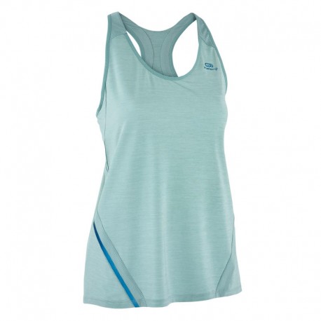 PLAYERA SIN MANGAS RUNNING MUJER RUN LIGHT CAQUI-DeportesyEjercicio- Ropa para mujer