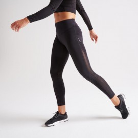 Mallas Deportivas Cardio Fitness Domyos FTI 900 mujer negro-DeportesyEjercicio- Leggings, pantalones, shorts