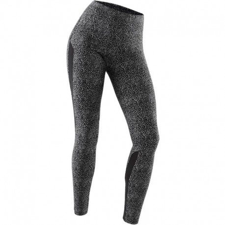 Mallas 520 pilates y gimnasia suave mujer negro estampado gris-DeportesyEjercicio- Leggings, pantalones, shorts