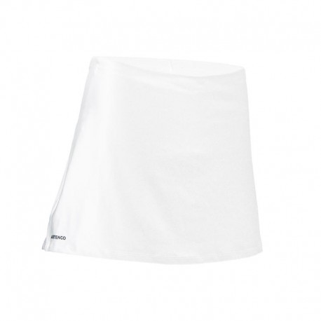 FALDA DE TENIS MUJER SK DRY 100 BLANCO-DeportesyEjercicio- Leggings, pantalones, shorts