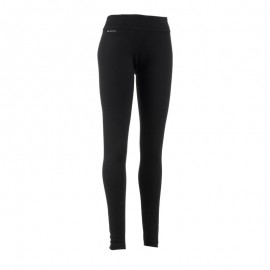 Mallas largas lana merina trekking en montaña Techwool 190 mujer negro-DeportesyEjercicio- Leggings