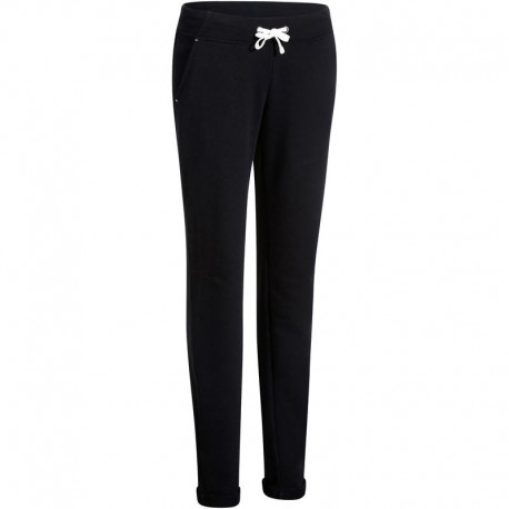 Pantalón slim de fitness mujer negro-DeportesyEjercicio- Pantalones