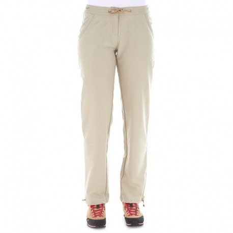 Pantalón campamento Arpenaz 50 dama beige-DeportesyEjercicio- Pantalones