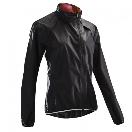 Sudadera impermeable ciclismo mujer 500 negra-DeportesyEjercicio- Impermeables y rompevientos