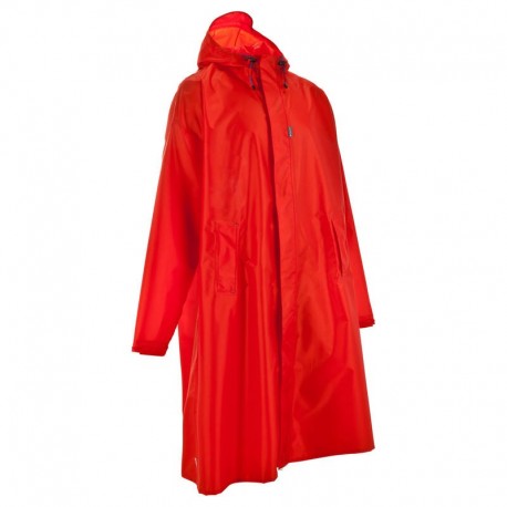 Poncho lluvia impermeable Forclaz 75L adultos rojo S/M-DeportesyEjercicio- Impermeables y rompevientos