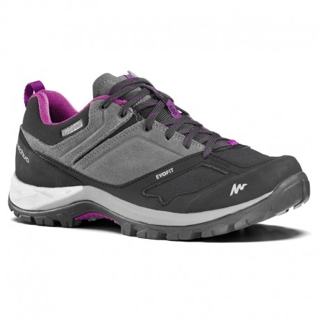 Tenis de senderismo en montaña MH500 impermeables Gris/Morado-DeportesyEjercicio- Senderismo