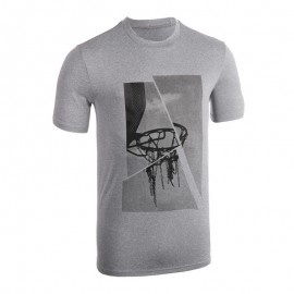 PLAYERA BÁSQUETBOL HOMBRE TS500 GRIS CANASTA-DeportesyEjercicio- Playeras