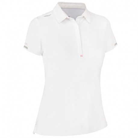 Polo de manga corta barco RACE mujer blanco-DeportesyEjercicio- Playeras tipo polo