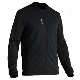 Sudadera de fútbol ligera adulto ESSENTIEL 100 negro carbono-DeportesyEjercicio- Chamarras