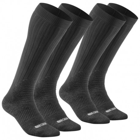 Calcetines de senderismo nieve adulto SH100 warm high negro-DeportesyEjercicio- Accesorios