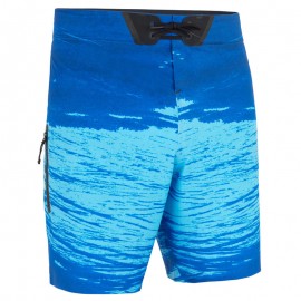 Boardshort Estándar Surf 900 Adulto Trash Blue-DeportesyEjercicio- Kitesurf