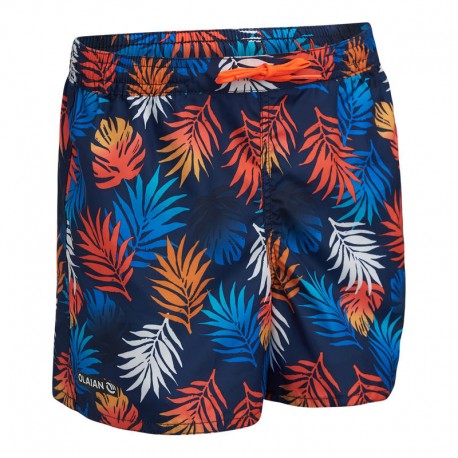 Boardshort 100 Kid SHADOW Rojo-DeportesyEjercicio- Trajes de baño para mujer