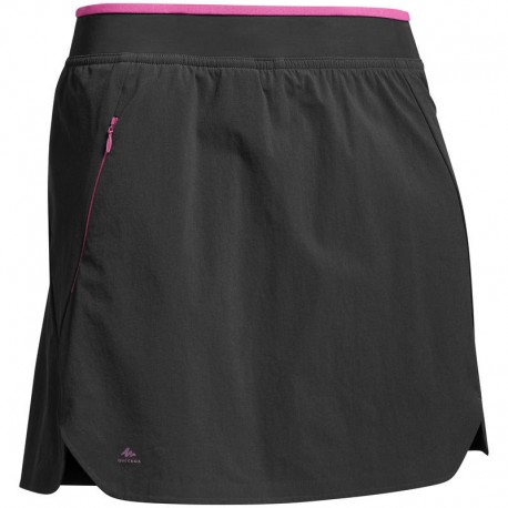 Falda-short de senderismo en montaña Mujer MH500 Negro-DeportesyEjercicio- Faldas