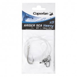 Bajo de línea para pesca al surfcasting KIT ARISER SEA HEAVY X3 Anzuelo n°1-DeportesyEjercicio- Pesca en agua salada