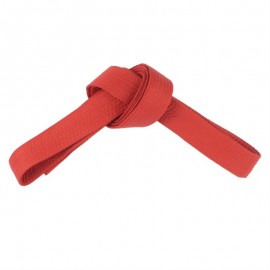 CINTURÓN DE ARTES MARCIALES COSIDO DE 2.80 M ROJO-DeportesyEjercicio- Accesorios