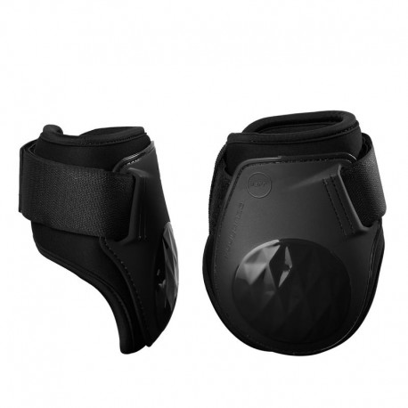 Protectores menudillo poni y caballo 500 JUMP negro-DeportesyEjercicio- Equitación