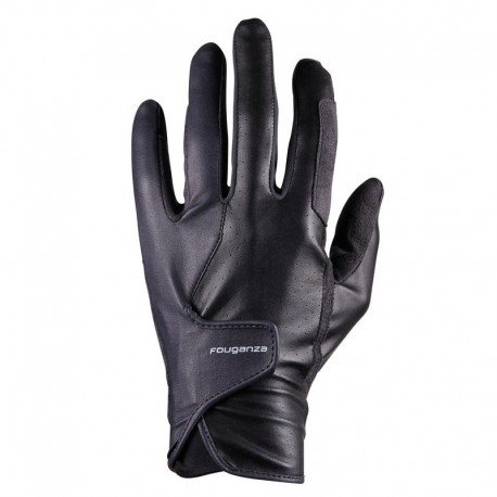 Guantes de equitación para hombre 50. Negro.-DeportesyEjercicio- Equitación