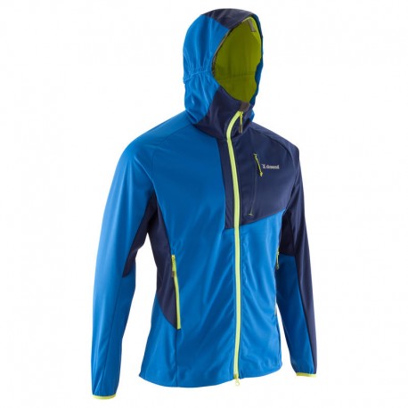 Chamarra SOFTSHELL LIGHT ALPINISM HOMBRE Azul-DeportesyEjercicio- Alpinismo