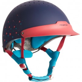 Casco equitación FH 120 azul marino, rosa y turquesa-DeportesyEjercicio- Equitación