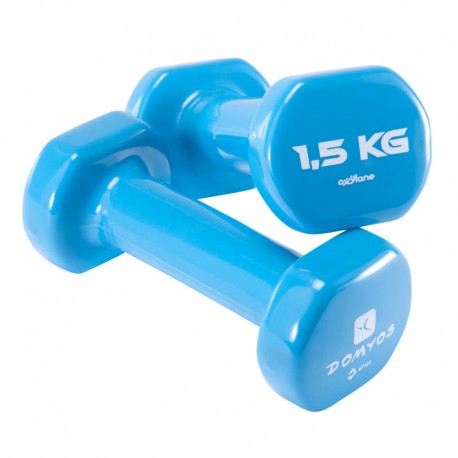 MANCUERNA PVC 2x1.5 kg.-DeportesyEjercicio- Rehabilitación