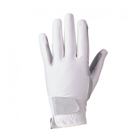 Guantes equitación niños BASIC blanco-DeportesyEjercicio- Equitación