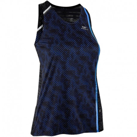 PLAYERA SIN MANGAS DE ATLETISMO PARA MUJER KIPRUN LIGHT AZUL-DeportesyEjercicio- Playeras sin mangas