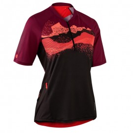 MAILLOT MANGA CORTA BTT ST 500 MUJER MORADO-DeportesyEjercicio- Playeras