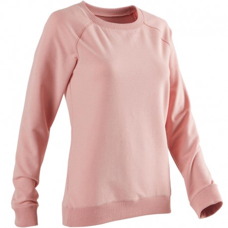 Sudadera 500 pilates y gimnasia suave mujer rosa-DeportesyEjercicio- Sudaderas