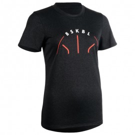 CAMISETA DE BÁSQUETBOL MUJER PERFECCIONAMIENTO GRIS OSCURO BSKBL TS500-DeportesyEjercicio- Playeras