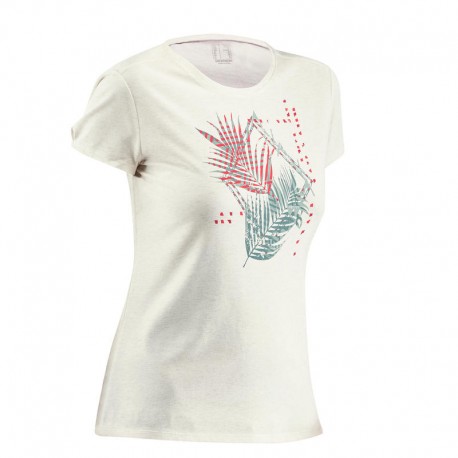 Camiseta senderismo naturaleza NH500 blanco mujer-DeportesyEjercicio- Playeras