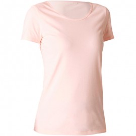 Playera Sport 100% algodón Pilates y Gimnasia suave mujer rosa-DeportesyEjercicio- Playeras