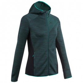 Sudadera polar de senderismo montaña mujer MH900 verde jaspeado-DeportesyEjercicio- Polares