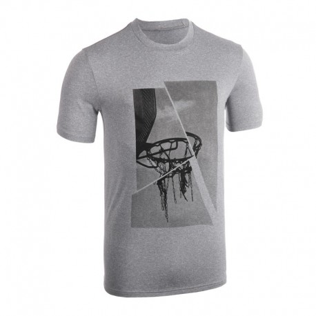 PLAYERA BÁSQUETBOL HOMBRE TS500 GRIS CANASTA-DeportesyEjercicio- Voleibol