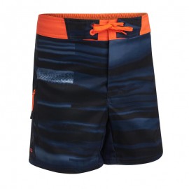 BOARDSHORT BS 500 Tween Ocean Lines Rojo-DeportesyEjercicio- Trajes de baño, bikinis