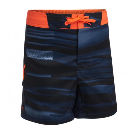 BOARDSHORT BS 500 Tween Ocean Lines Rojo-DeportesyEjercicio- Trajes de baño, bikinis