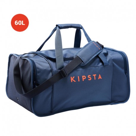 Maleta deportiva Kipocket 60 litros azul y naranja-DeportesyEjercicio- Voleibol