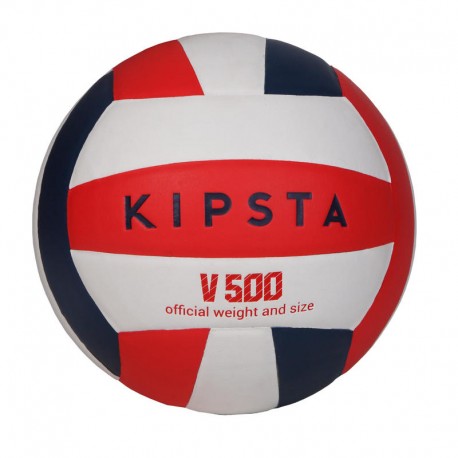 Balón de voleibol V500 blanco, azul y rojo-DeportesyEjercicio- Voleibol