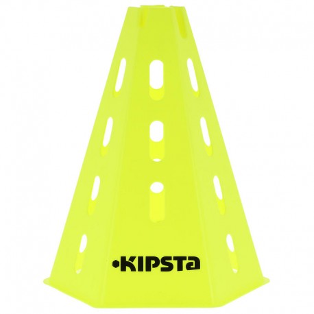 Lote de 6 conos regulables 30 cm amarillo-DeportesyEjercicio- Handball